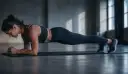 Planken på træningsmåtte